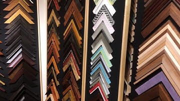 Houstons Custom Framing and Fine Art moulding wall    from the simple to the sublime!