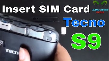 Tecno S9 Insert The SIM Card