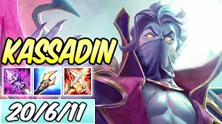 S+ FULL BURST 3400 MANA COUNT KASSADIN MID 40% CDR | Best Build & Runes | League of Legends