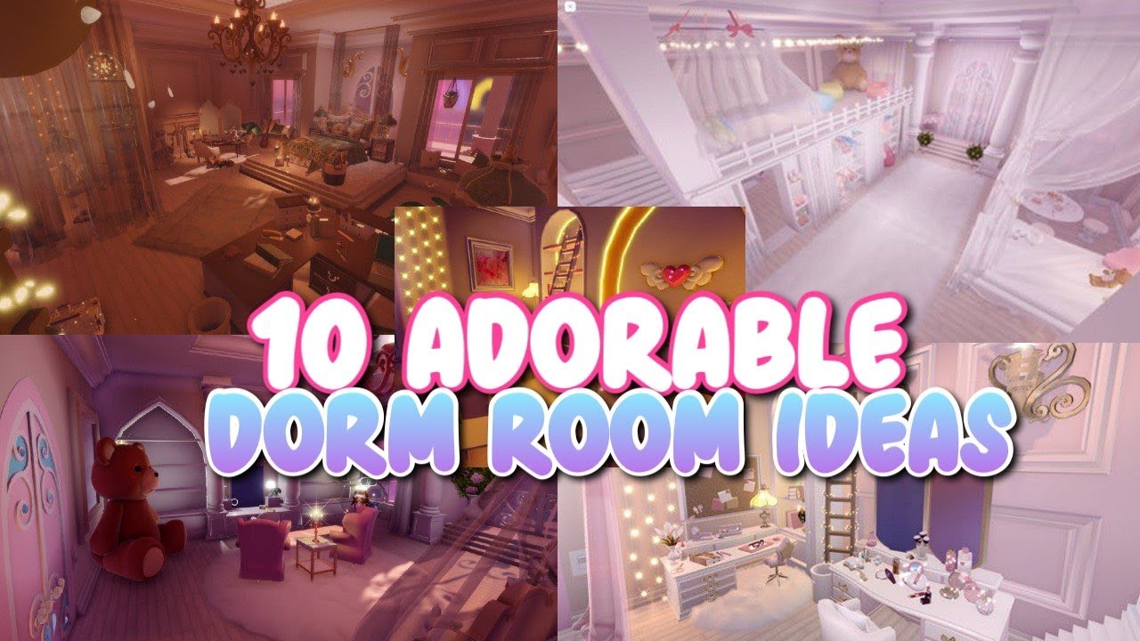 10 ADORABLE DORM ROOM IDEAS| Roblox Royale High Campus 3 - YouTube