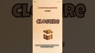 JavaScript Closures Explained | #shorts #javascript #closures