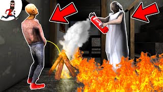  Fire in Granny's house (part 1) funny horror animation