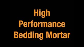 High Performance Bedding Mortar For Ductile Ironwork Composites