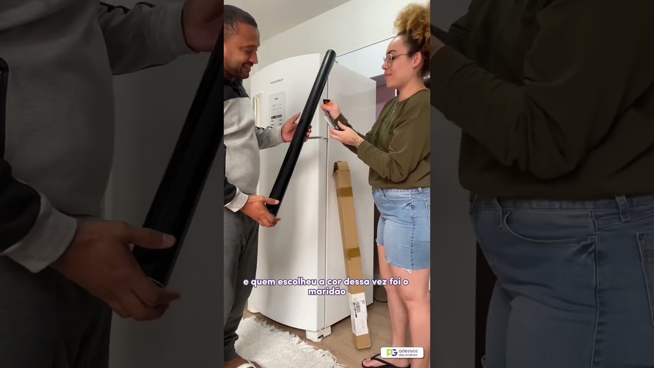 Envelopando a geladeira com Black Piano 🖤✨