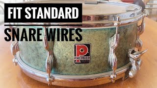 How to fit standard snare wires to a Premier Royal Ace