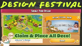 Hay Day Design Festival: Late Summer All Decorations Unlocked & Placed #hayday
