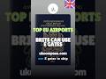 Top 5 EU Airports with E-Gate Access for British Travellers!