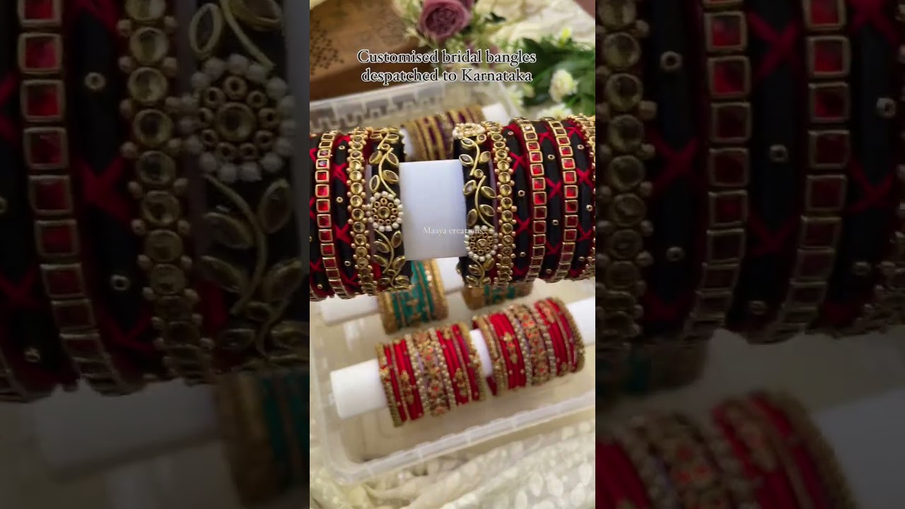 Bridal bangles silk thread bangles 