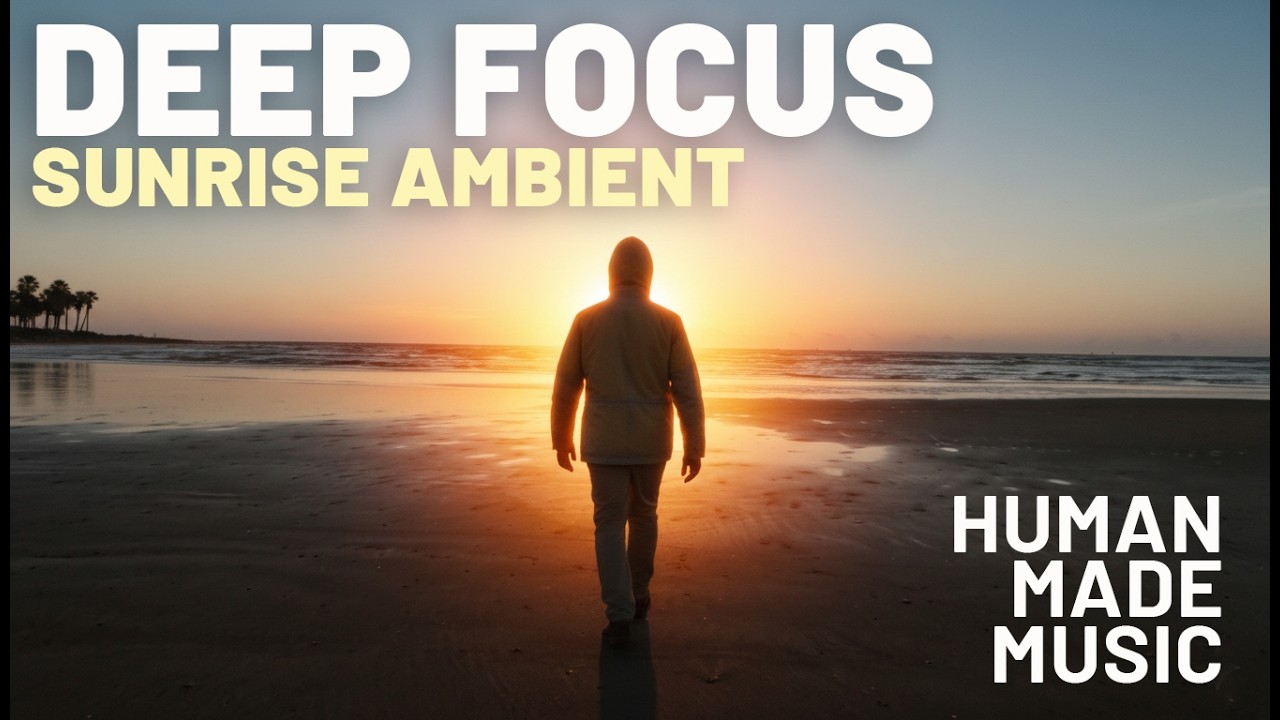 Tropical Liminal — 1 Hour Sunrise Beach Ambient for Deep Focus, Film & Quiet Work