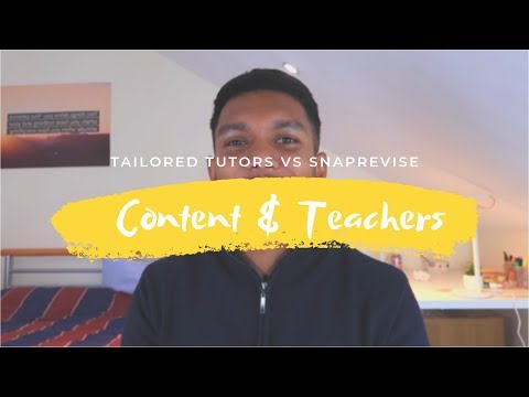 SnapRevise vs Tailored Tutors (Content & Teachers)