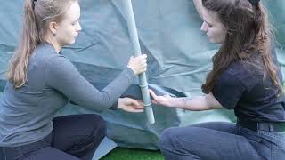 How to assembly the new vertical leg structure