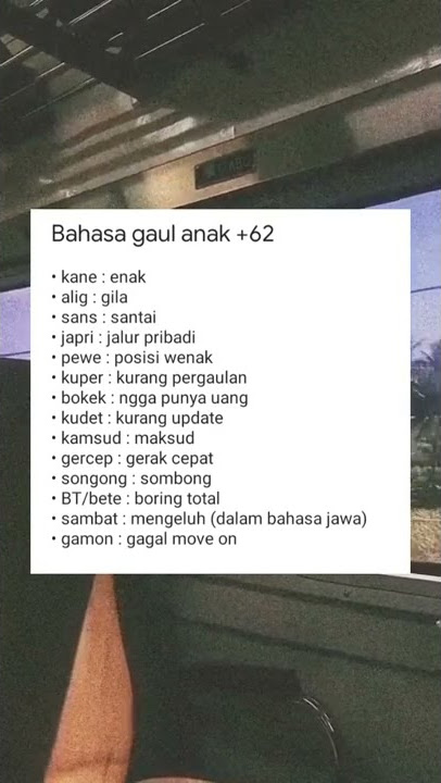 Bahasa Gaul anak  62