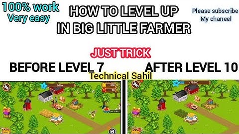 big little farmer unlimited coins+level up trick very very easy trick