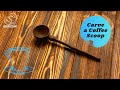 Carving a Coffee Scoop Out of Basswood