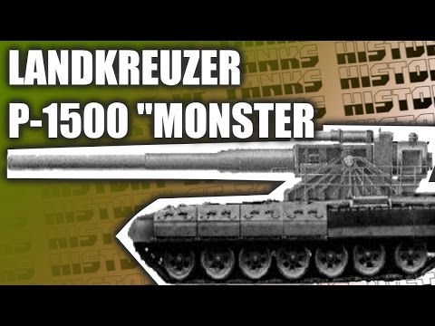 Видео: Автомобили чудовища: Landkreuzer P1000 Ratte и P1500 Monster