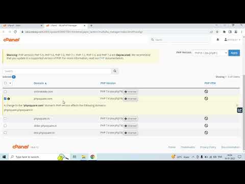 PHP Version update on Linux Cpanel