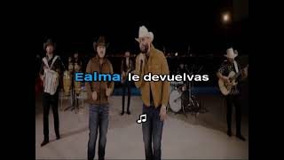 Video thumbnail of "Karaoke Que Vuelvas Carin Leon ft Grupo Frontera Con Coros el Mejor Karaoke"