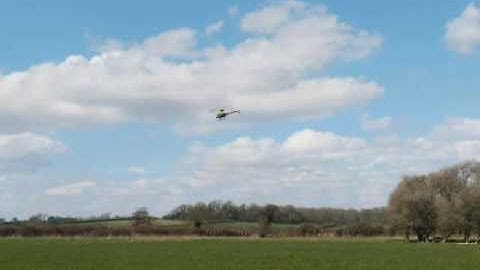 Me, flying T-rex 500 on Phoenix Sim ver. 2 beta