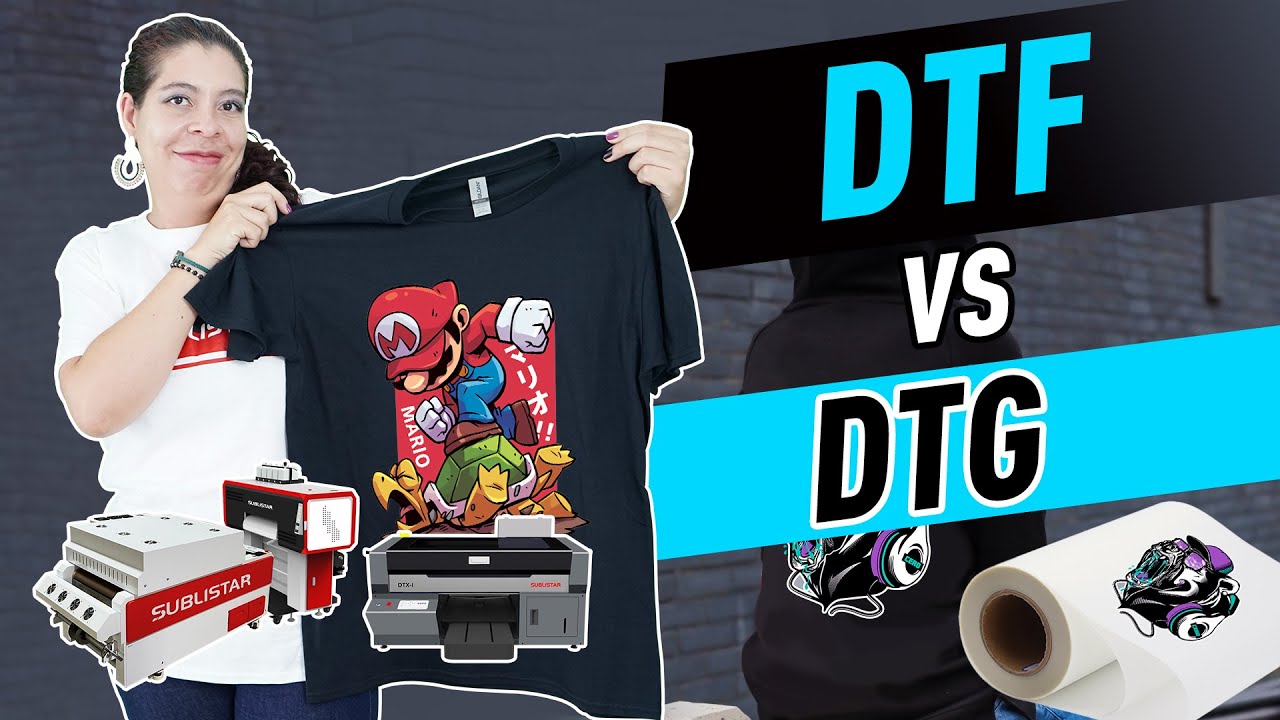 😉Impresión DTF y DTG, ¿Cómo elegir? YouTube