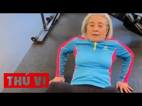 Cụ bà 70 tuổi trở thành hiện tượng mạng nhờ chăm tập thể dục