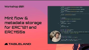Tableland mint flow with metadata storage for ERC721 and ERC1155s