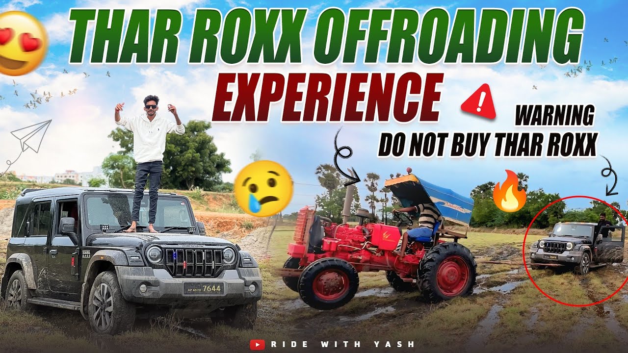 Do not buy Mahindra Thar roxx😐|| off roading experience🙏|| vehicle full damage😭|| 