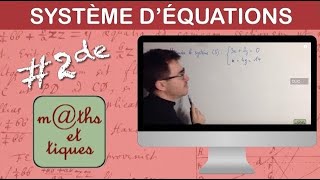 Résoudre un système par substitution (1) - Seconde
