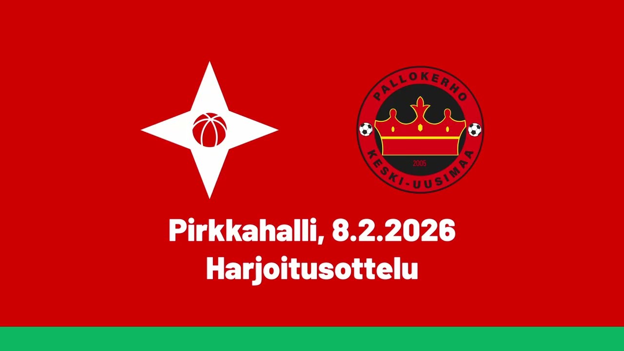 TPV - PKKU, harjoitusottelu 8.2.2026