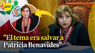 Zoraida Ávalos responde a acusaciones contra Patricia Benavides por presunta organización criminal