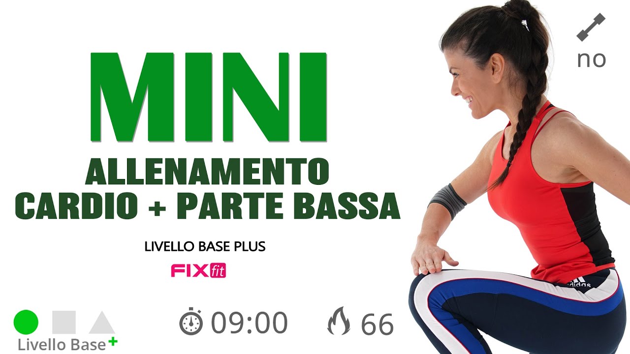 Cardio + Mini Workout Gambe e Glutei: Esercizi Per Principianti
