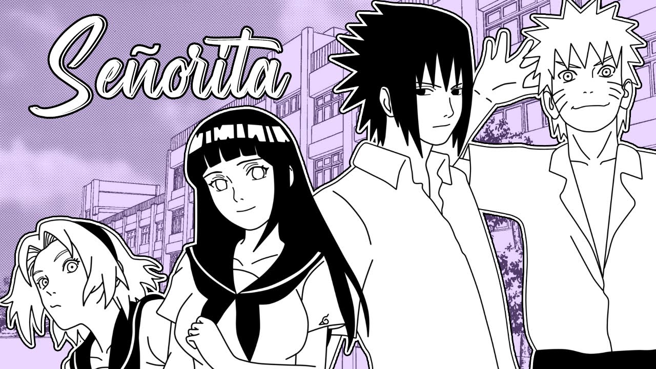 SASUKE Y HINATA | SEÑORITA | HIGH SCHOOL NARUTO |  COMIC FANDUB LATINO
