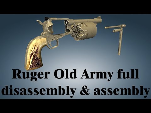 ruger-old-army:-full-disassembly-&-assembly