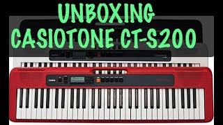 Unboxing the Casio - Casiotone CTS200rd- 61 Key portable Keyboard.