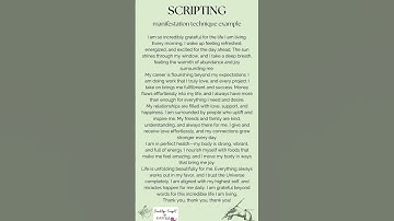 SCRIPTING Technique of Manifestation | How to Script & Manifest your desires✨#shorts#manifestation