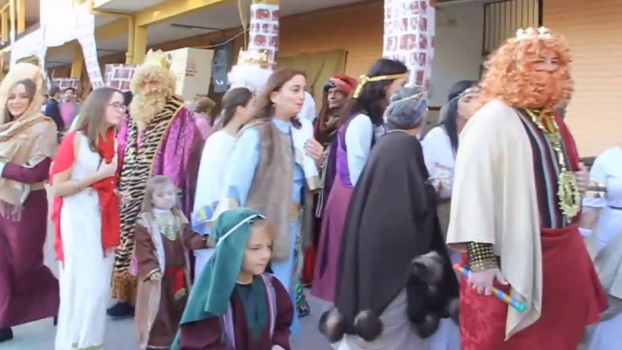 Belén viviente en el Colegio Salesianos de La Línea