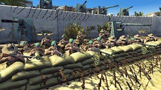 Brutal NEW Trench Line Defense of TOBRUK! - Men of War: WW2 Mod Battle Simulator