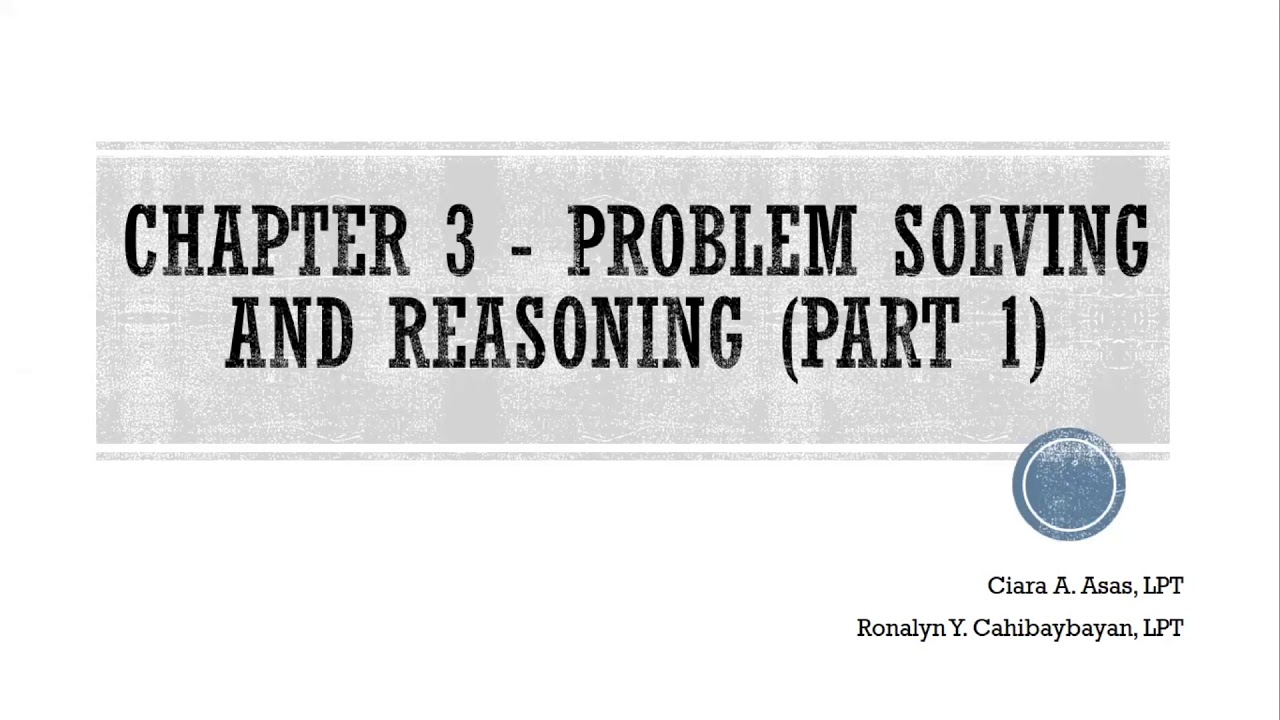 mmw chapter 3 problem solving and reasoning