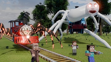 Choo Choo Charles Vs Cursed Thomas - Minecraft Animation (Parody)