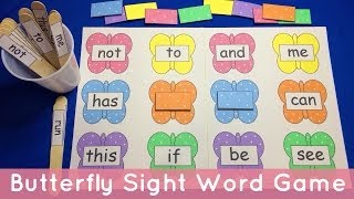 Butterfly Sight Word File Folder Game - Preschool Learning Literacy Center Butterfly Sight Word File Folder Game - Preschool Learning Literacy Center
