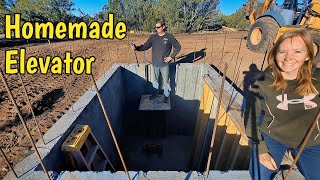 IT WORKS!! Homemade ELEVATOR In Our OFF GRID House!!