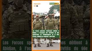 🛑🇨🇮🎥 Ivorian Special Forces parade in Abidjan, this Friday, August 7, 2026.