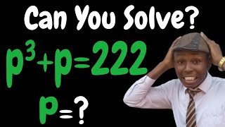 Trials And Error Method Not Allow | Can You Solve This Cubic Equation? Net Worth