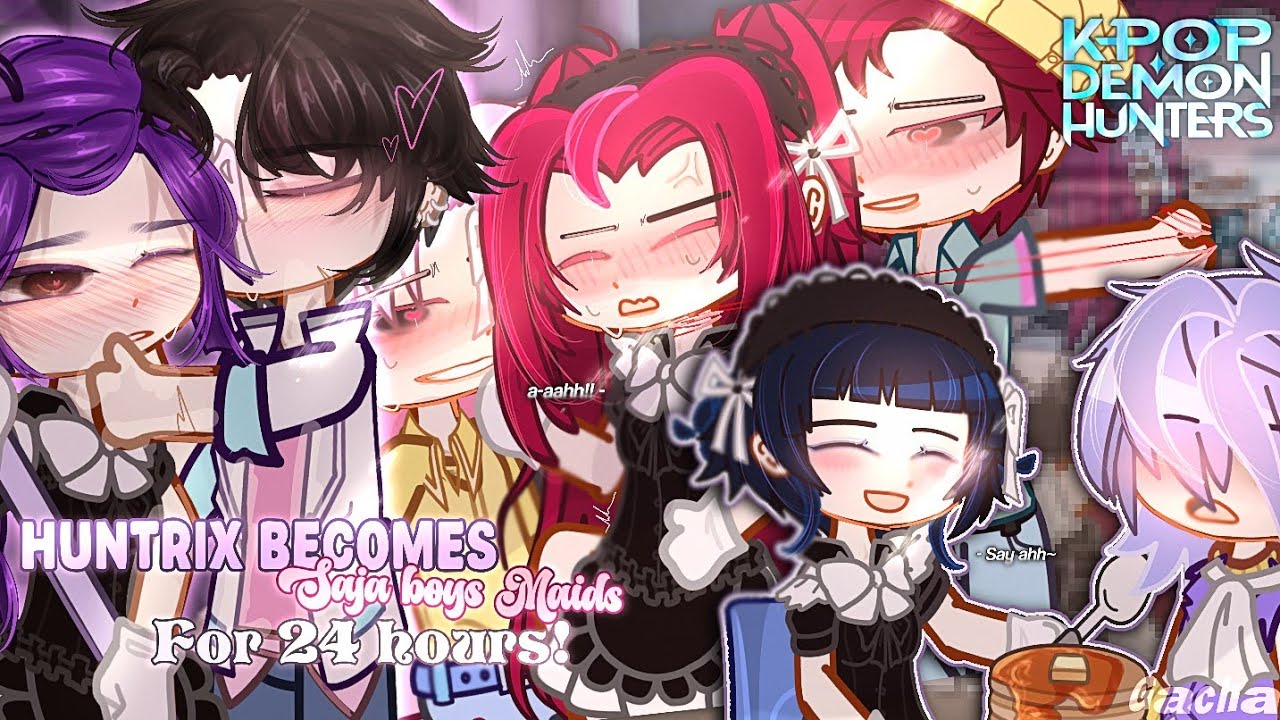 HUNTRIX Maids for 24 Hours ft. SAJA boys | KPOP Demon Hunters | GCMM/GLMM | Gacha Club Mini Movie