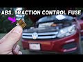 VW TIGUAN ABS FUSE, TRACTION CONTROL FUSE LOCATION REPLACEMENT