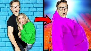 How To SNEAK Friends Anywhere!  Hot Vs Cold Challenge and Ways to Sneak Friends into the Movies!