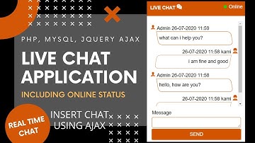 Live Chat Application using PHP Jquery Ajax - Insert Chat using Ajax