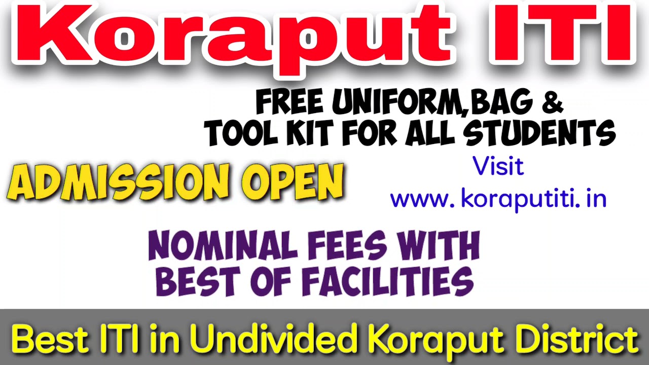 Koraput ITI Admission Open