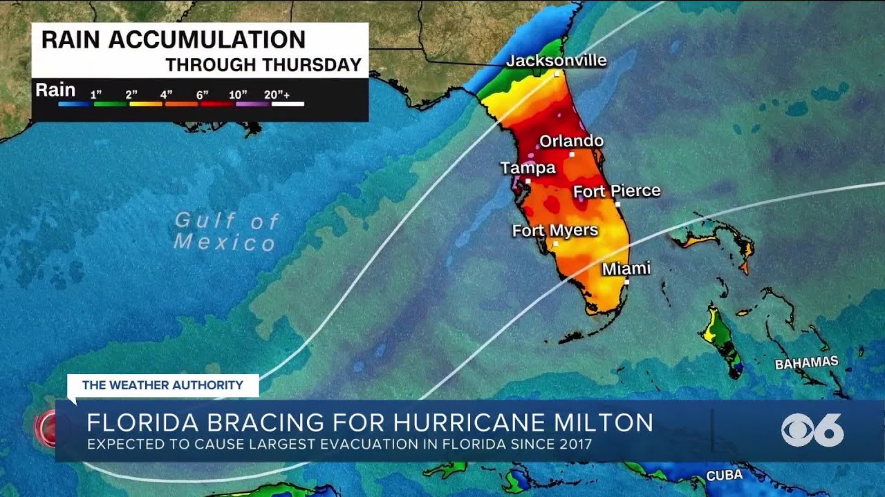 Hurricane Milton strengthens into a Category 5 storm. Florida orders ...