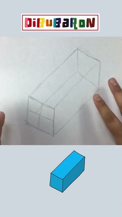 How to draw 3d rectangle step by step | Easy drawing | Quick draw - YouTube