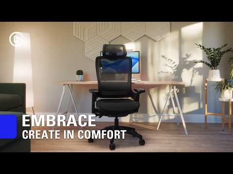 Embrace, así es la gama de sillas de estudio de Corsair Introducing Embrace - Pro Comfort. Pro Form.